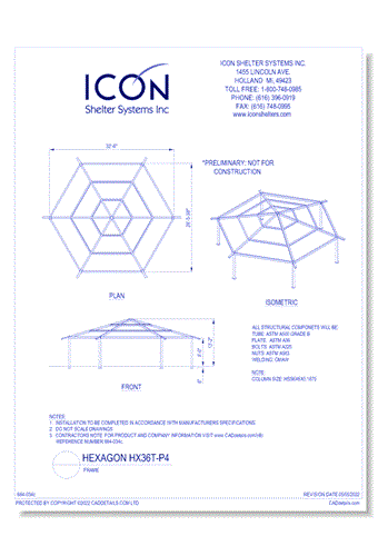 Hexagon HX36T-P4 - Frame
