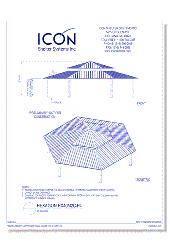 Hexagon HX40M2C-P4 - Elevation