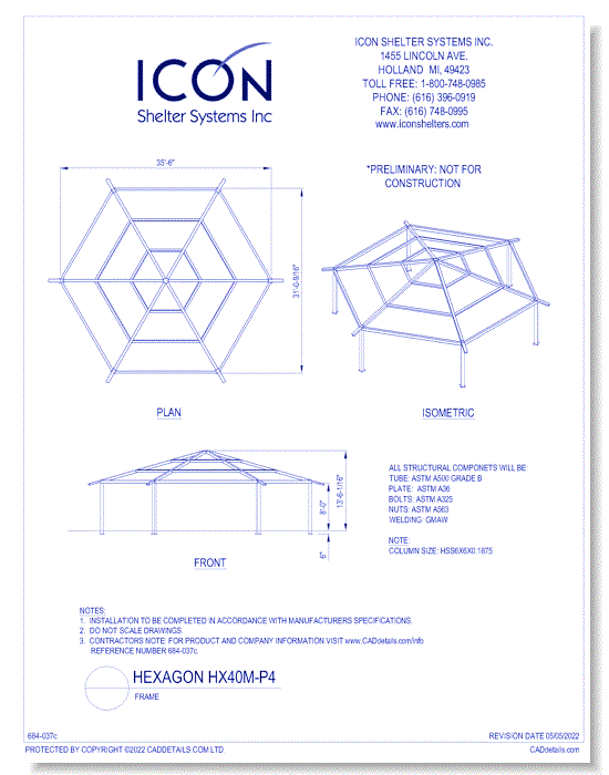 Hexagon HX40M-P4 - Frame