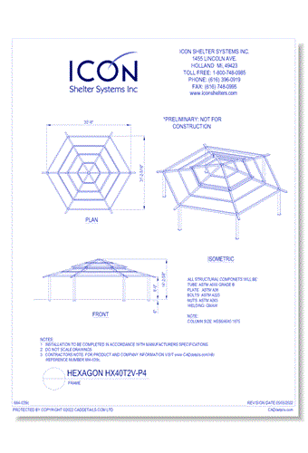 Hexagon HX40T2V-P4 - Frame