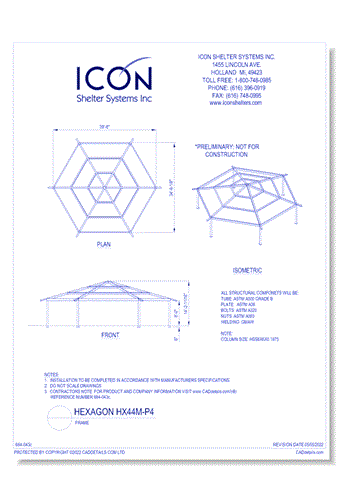 Hexagon HX44M-P4 - Frame