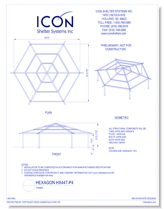 Hexagon HX44T-P4 - Frame