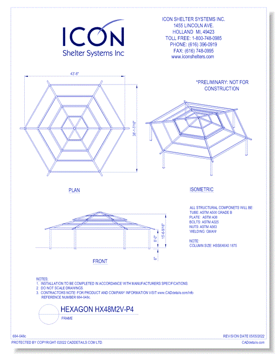 Hexagon HX48M2V-P4 - Frame