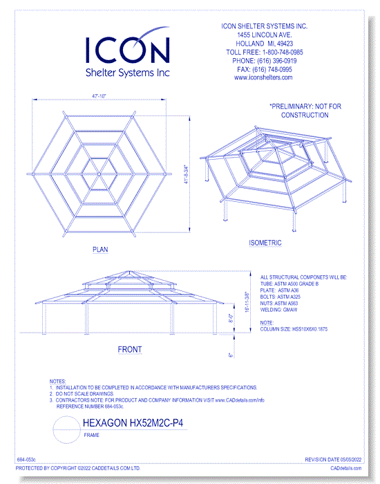 Hexagon HX52M2C-P4 - Frame