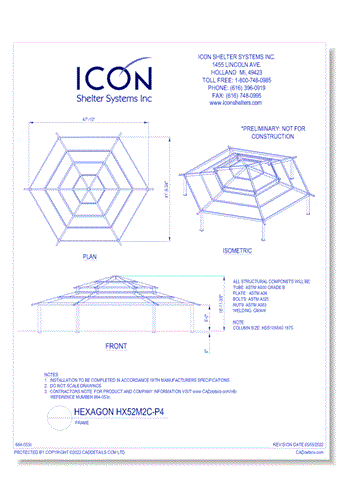 Hexagon HX52M2C-P4 - Frame