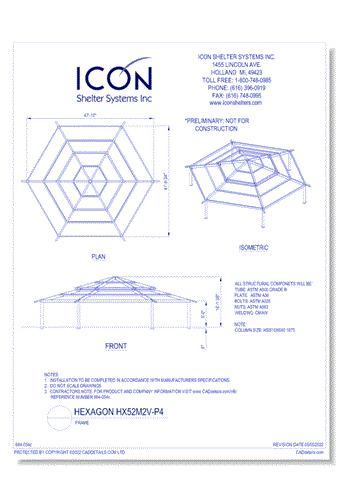 Hexagon HX52M2V-P4 - Frame