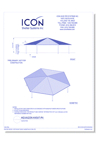 Hexagon HX52T-P4 - Elevation