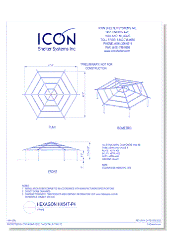 Hexagon HX52T-P4 - Frame