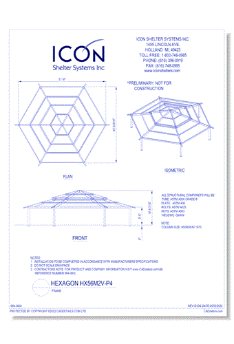 Hexagon HX56M2V-P4 - Frame