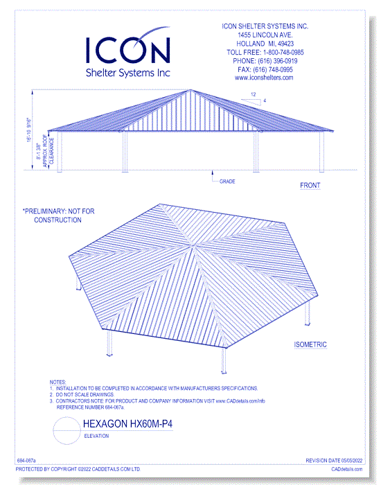 Hexagon HX60M-P4 - Elevation