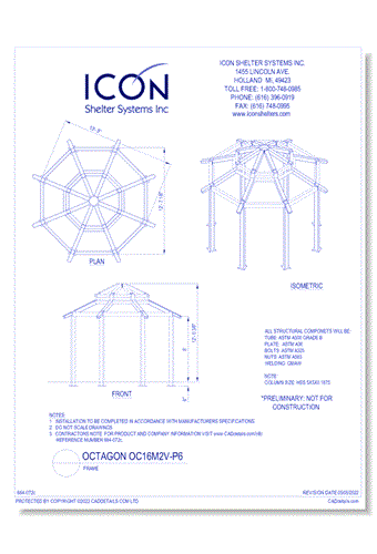 Octagon OC16M2V-P6 - Frame