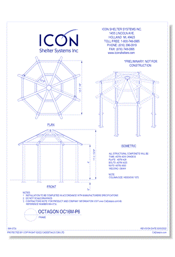 Octagon OC16M-P6 - Frame
