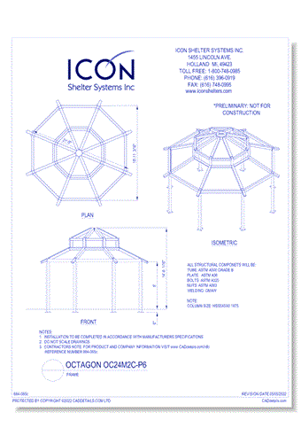 Octagon OC24M2C-P6 - Frame