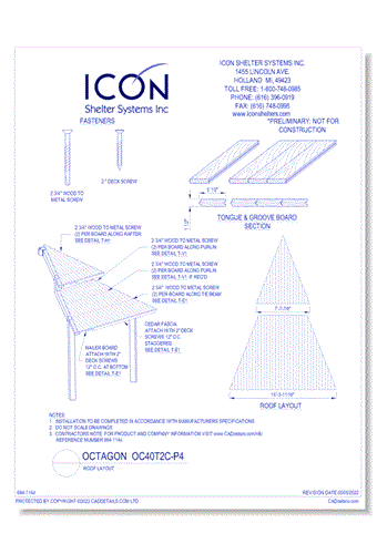 Octagon OC40T2C-P4 - Roof Layout