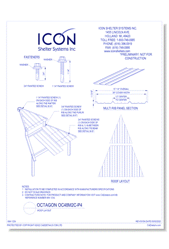 Octagon OC48M2C-P4 - Roof Layout
