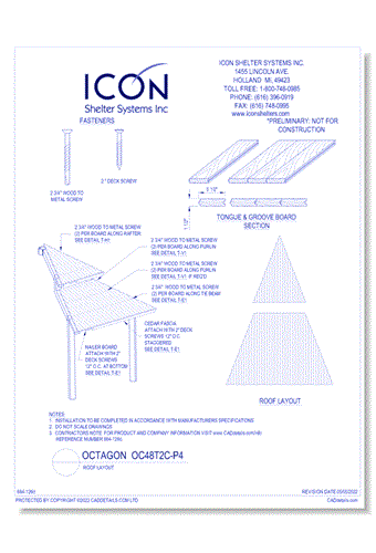 Octagon OC48T2C-P4 - Roof Layout