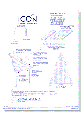 Octagon OC60T2C-P4 - Roof Layout
