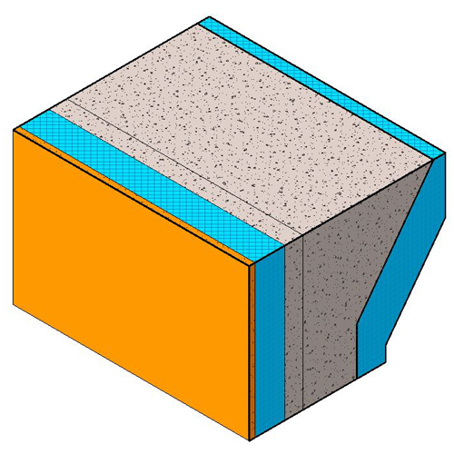 (FOR-007) Amvic Standard 6 Inch - 6 Inch Brick Ledge Form