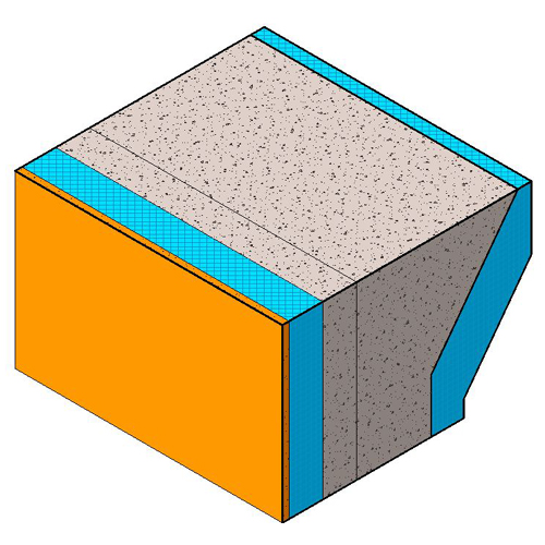 (FOR-008) Amvic Standard 8 Inch - 8 Inch Brick Ledge Form