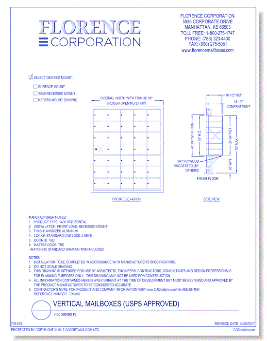 Std 4b plus and private horizontal usps approved caddetails