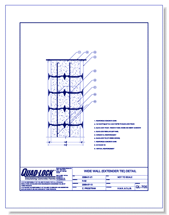 QL-705 Wide Wall (Extender Tie)