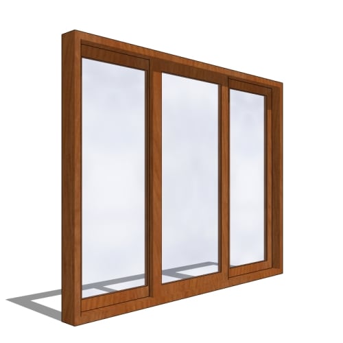 Reflections 5500 - Patio Door, 3 Lite, Horizontal Assembly