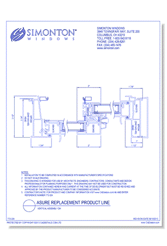 Asure Replacement Product Line: Vertical Assembly DH