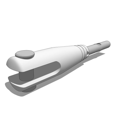 (ARS1-SS) Rod Assembly System Drawing For 1/4 inch To 1-1/4 Inch Dia Rod, Compact Adjuster Termination Clevis, High Strength Stainless Steel ( Rigging Systems )