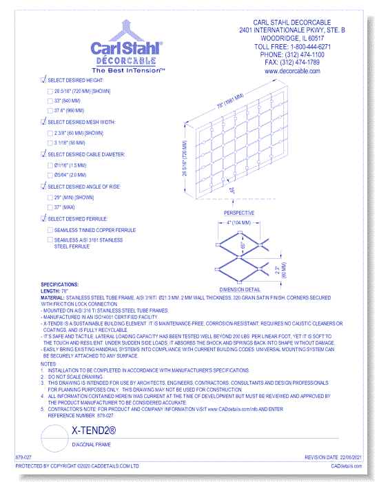 X-TEND2®: Diagonal Frame