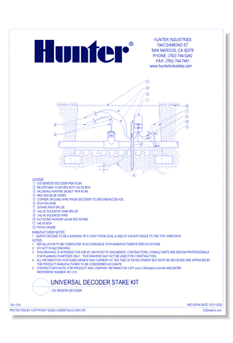 Universal Decoder Stake Kit - ICD Sensor Decoder 