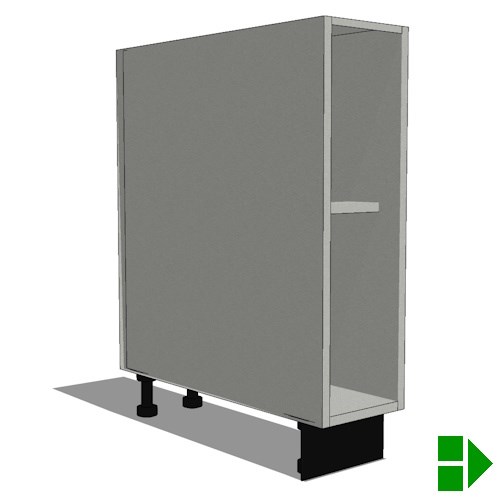 OBFxx00: Open Base Storage Cabinet, No Doors, 27.88"D Cabinet Box
