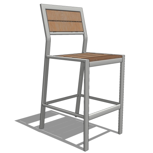 T2245T - Tuscany Thermory Bar Height Chair