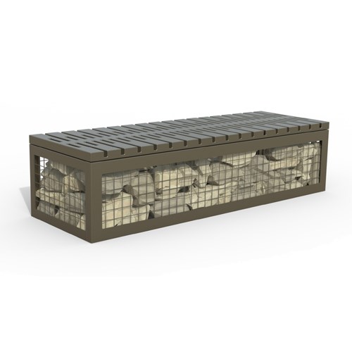 CAN1872P - Canyon Fusion Advantage™ Steel Gabion-Style 6' Bench