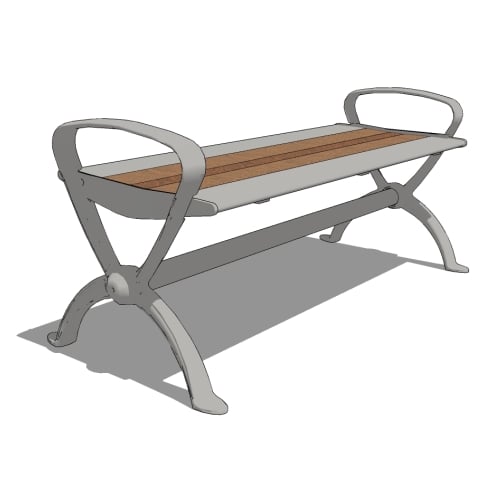 BH1894T - Beacon Hill Thermory 4' Flat Bench