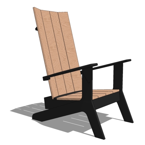 PLK60T - Plank Adirondack Chair, Thermory