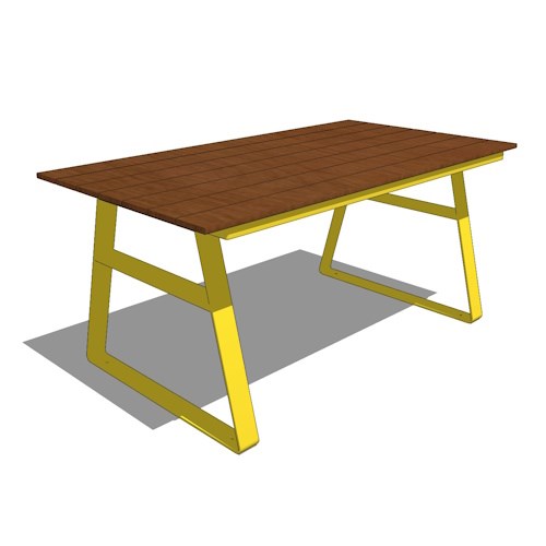 RLA72T – Vibe 6’ Thermory Rectangular Table
