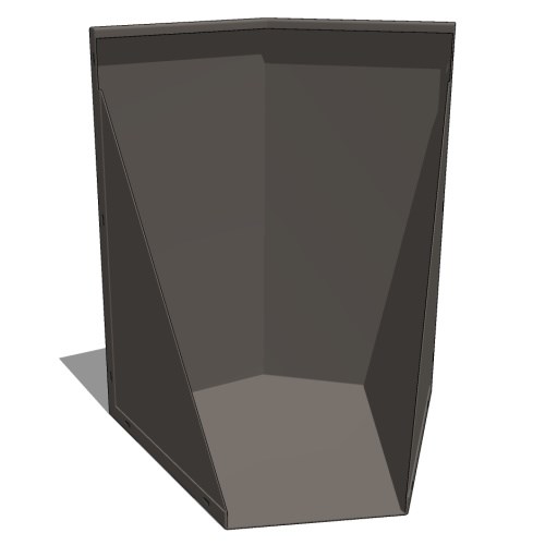 EDG3245J20A - Connect Edging 32"H x 20"W x 16"L Modular Planter 45° Junction