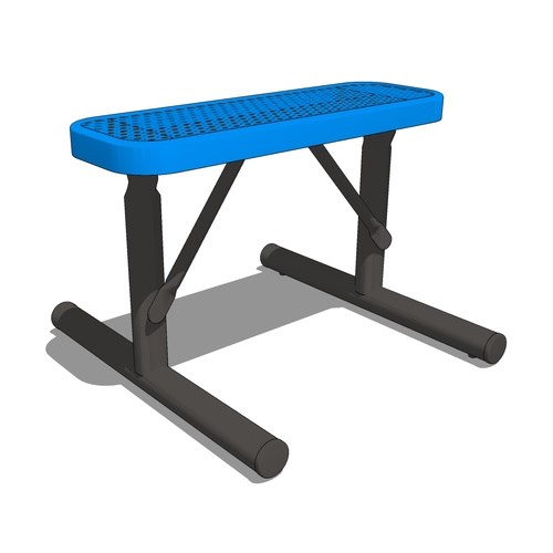 F2030 - 2 1/2' Expanded Steel Flat Conversion Bench for F2022 Table, Portable Frame