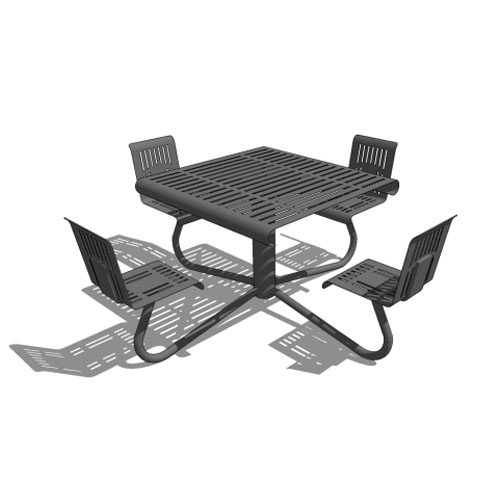 CAD Drawings BIM Models Maglin Site Furniture Inc. MTB-1100 (MLPT1100)