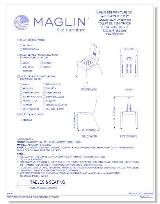 ALUM Chair (MCH-2700-00003)