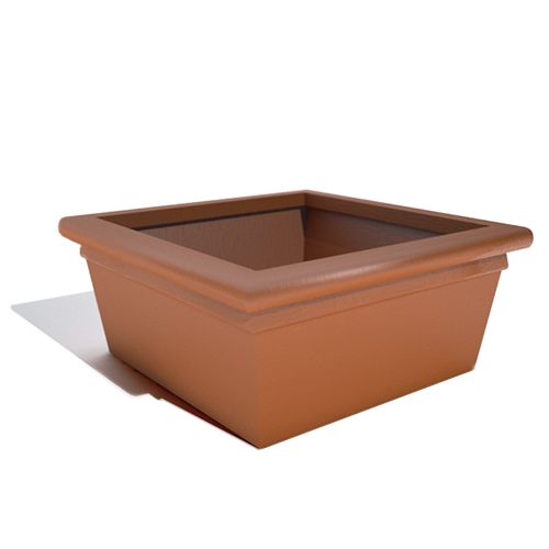 CAD Drawings BIM Models Riverside Plastics, Inc. Low Profile Square Planter